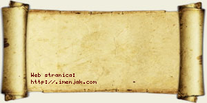 Hana Šesto vizit kartica